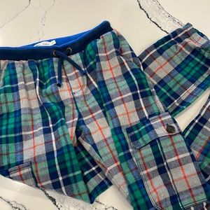 Mini Boden boys size 11 tartan cargo pants